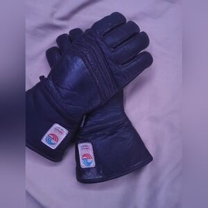 Thinsulate Leather Black Gloves